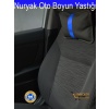 Toyota Oto Modellerine Uygun Koltuk Boyun Yastığı Mavi Şerit 2 Adet