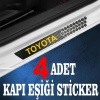 Toyota özel Oto Kapı eşikleri Sticker Karbon 4 Adet