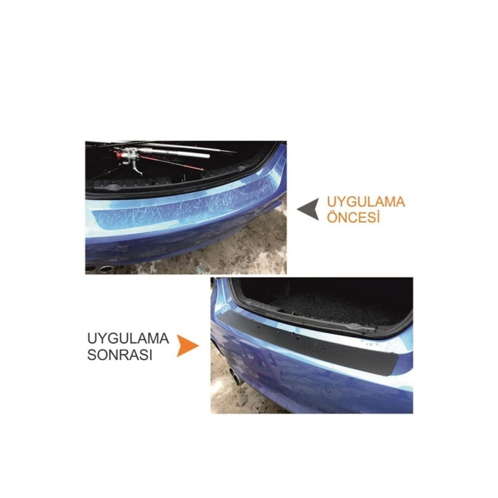 Chevrolet Cruze İçin Uyumlu Aksesuar Oto Bagaj Ve Kapı Eşiği Sticker Karbon