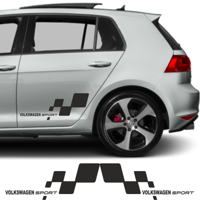Volkswagen İçin Uyumlu Aksesuar Yan Sport 56*26