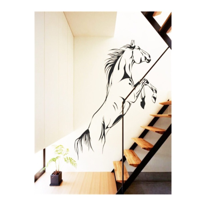 Duvar Sticker Dekoratif At Desen Toplantı Odası Merdiven Dekoratif Etiket