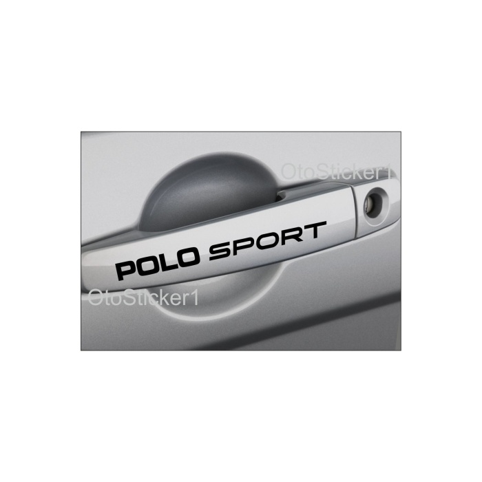 Volkswagen İçin Uyumlu Aksesuar Polo Sport Kapı Kolu Sticker Set 8 Ad 13*1 Cm