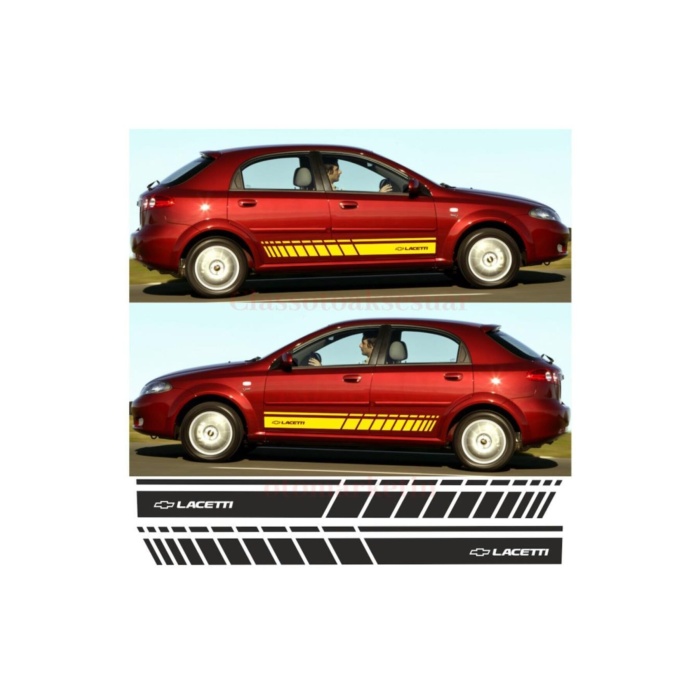 Chevrolet Lacetti İçin Uyumlu Aksesuar Oto Yan Şerit Sticker