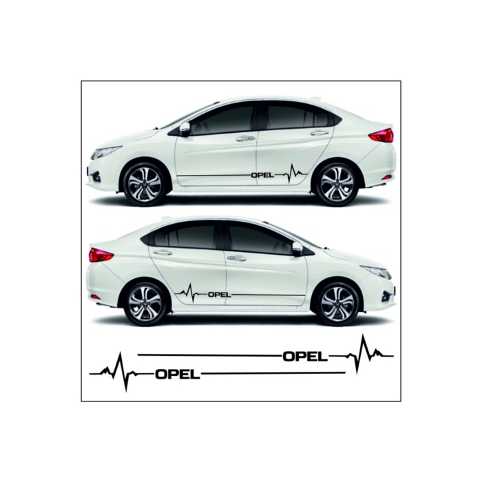 Opel Astra J İçin Uyumlu Aksesuar Yan Şerit Oto Ritim Sticker