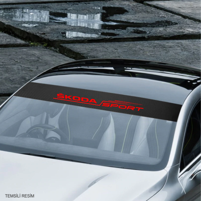 Toyota Yaris İçin Uyumlu Aksesuar Oto Ön Cam Sticker
