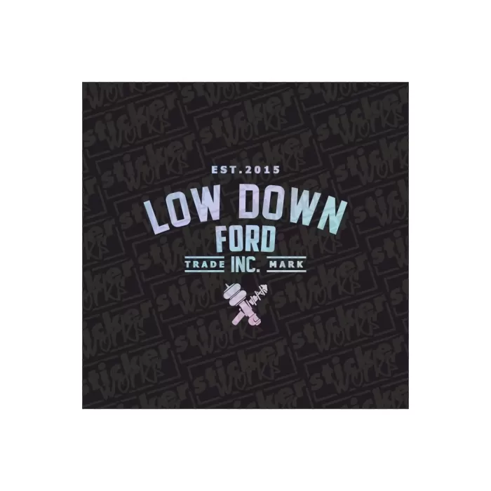 Low Down Ford Arka Cam Hologram Sticker