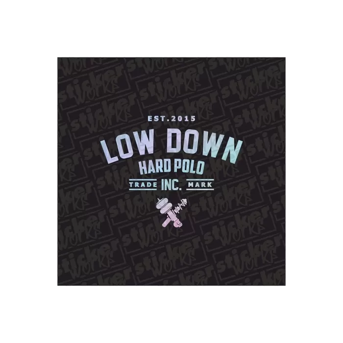 Low Down Hard Polo Arka Cam Hologram Sticker