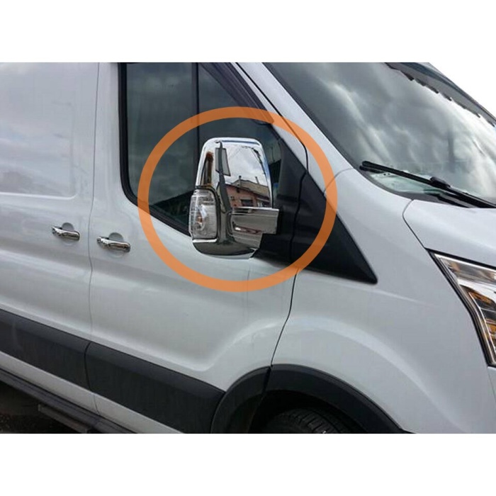 Ayna Kapağı Krom Aksesuar 2 Parça (Transit Van 2019 > Model İçin Uyumlu)
