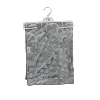 Bibaby Jacquard Heart 82x90 Battaniye 64727 Gri