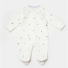 Bibaby Biorganic Love Floral Bebek Tulum 60791 Ekru Lila