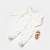 Bibaby Biorganic Love Floral Bebek Tulum 60791 Ekru Lila