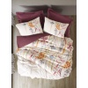 Cotton Box Complete Set Tek Kişilik Flos Bordo