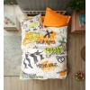 Cotton Box Junior Nevresim Takımı Tek Kişilik Graffiti Oranj