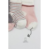 Bistyle 3Lü Penye Kız Soket Çorap BS10112 Gri