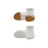 Bistyle 2Li Penye Sneakers Çorap BS20105 Ekru Hardal