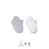 Bistyle 2Li Sneakers Kaymaz Basic Penye Çorap BS20103 Gri Beyaz