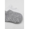 Bistyle 2Li Sneakers Kaymaz Basic Penye Çorap BS20103 Gri Beyaz