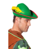 Yeşil Renk Robin Hood Şapkası Sarı Tüylü