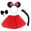 Minnie Mouse Kostüm Seti Etek Taç Kuyruk Papyon Gösteri Seti