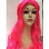Neon Pembe Renk Örgülü Helen Karakter Peruğu Takma Saç