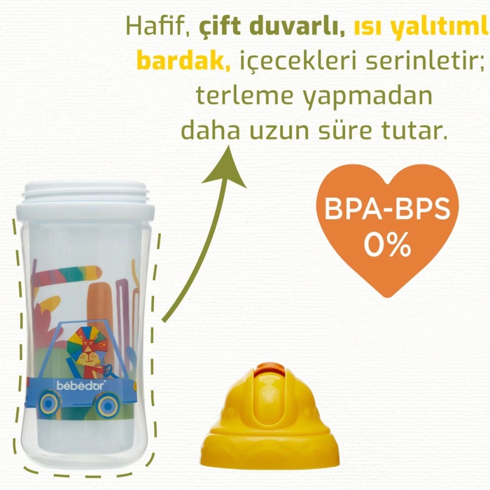 Bebedor Isı Yalıtımlı Pipetli Alıştırma Bardağı 7506
