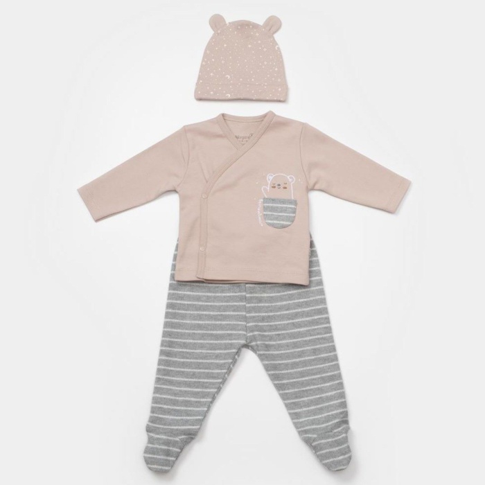 Bibaby Adventure Bear 3Lü Set 73333 Latte Grimelanj