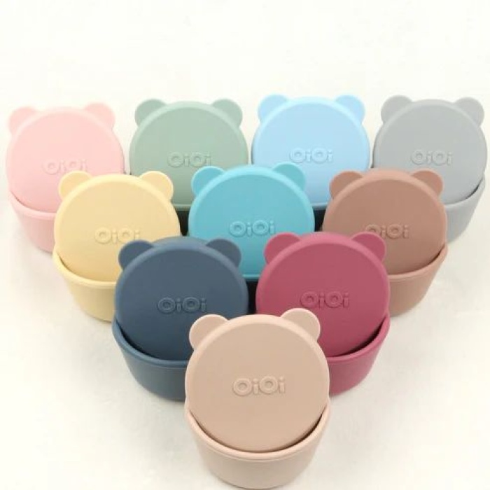 OiOi Kase Mini Bites Mellow Yellow / Powder Grey