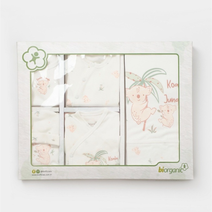 Bibaby Biorganic Koala Jungle 10Lu Hastane Çıkış Seti 63226 Pembe