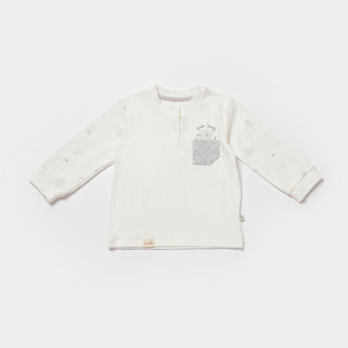 Bibaby Biorganic Koala Jungle 2Li Bebek Takım 59776 Gri