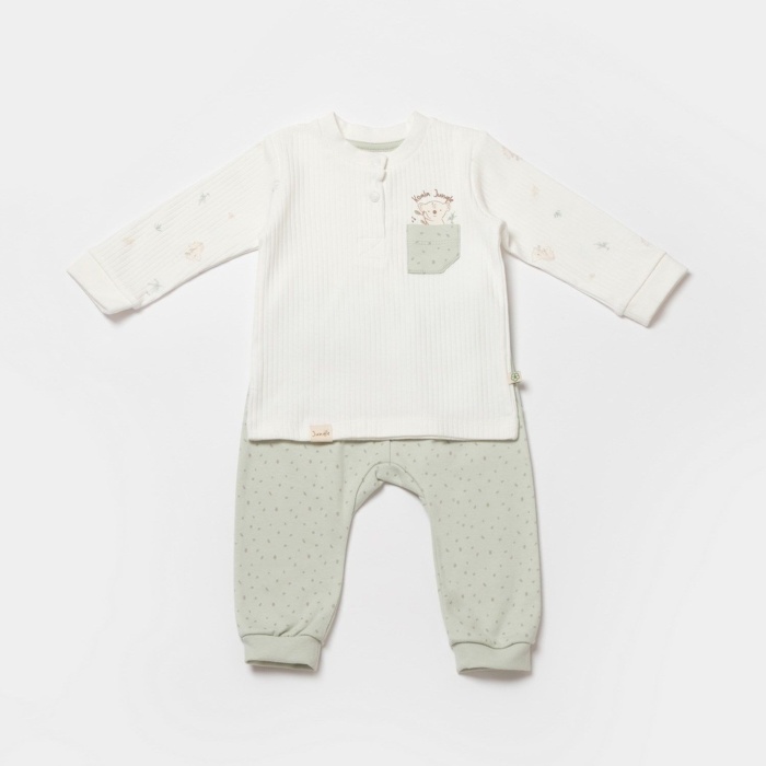 Bibaby Biorganic Koala Jungle 2Li Bebek Takım 59776 Mint
