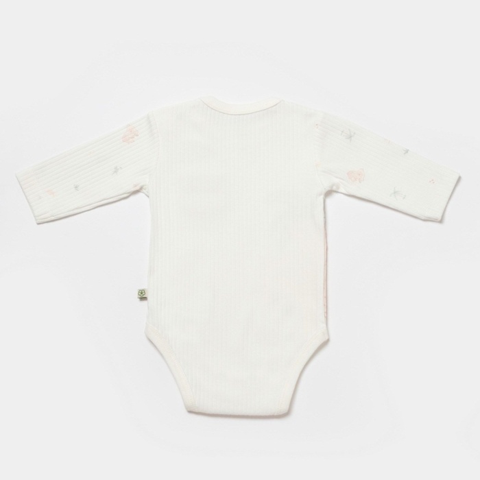 Bibaby Biorganic Koala Jungle Uzun Kol Bebek Body 56969 Pembe