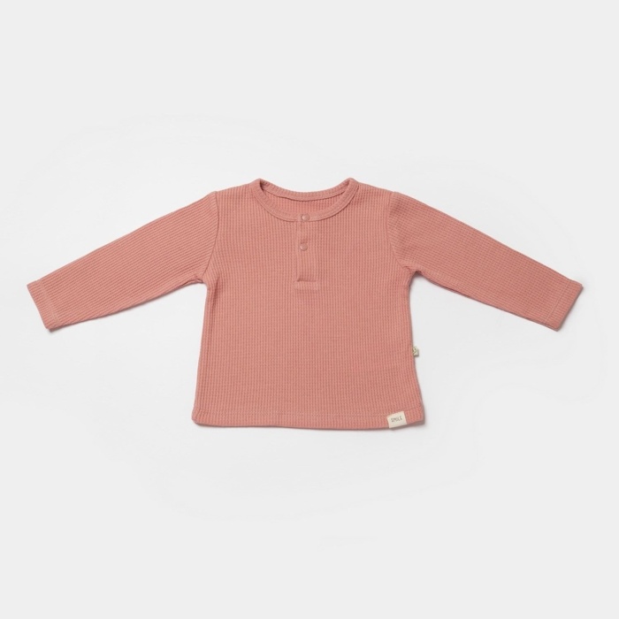 Bibaby Biorganic Waffle Smile 2Li Takım 59785 Red-Brown