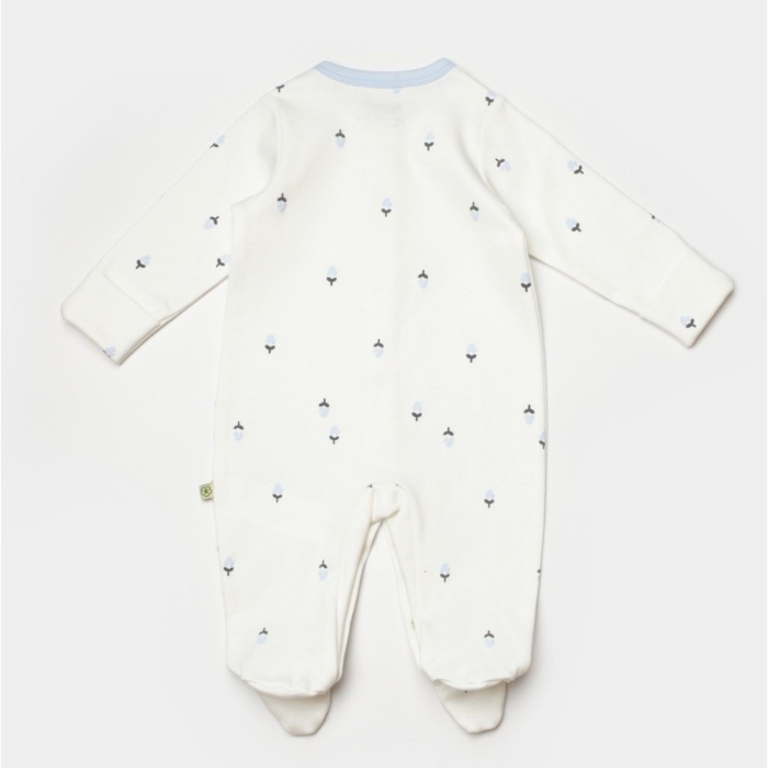Bibaby Biorganic Love Floral Bebek Tulum 60791 Ekru Lila