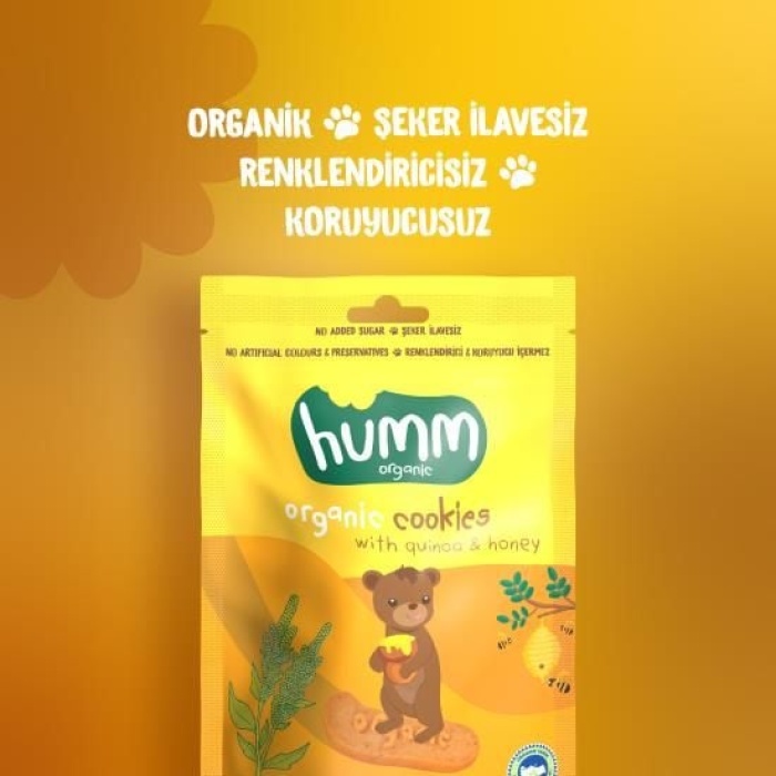 Humm Organik Ballı Kinoalı Kurabiye 55gr