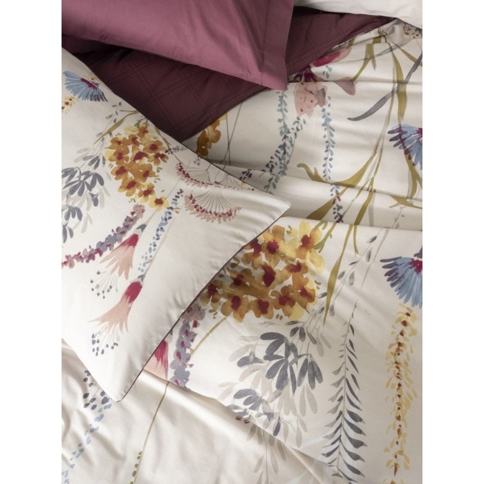 Cotton Box Complete Set Tek Kişilik Flos Bordo