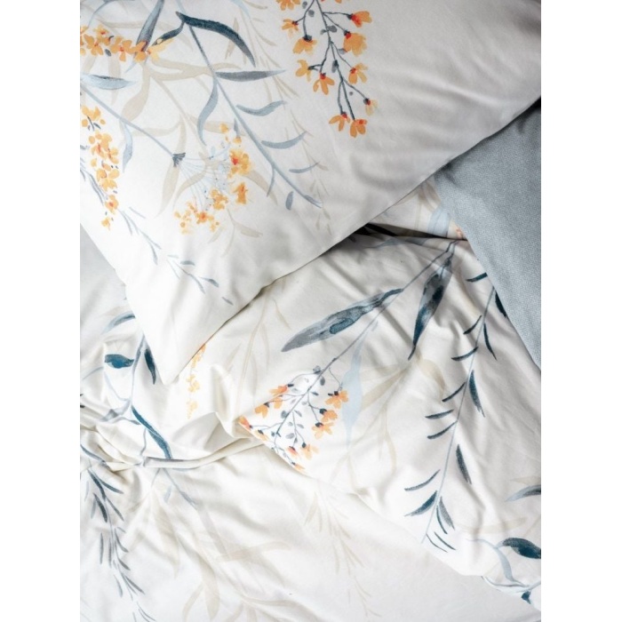 Cotton Box Nevresim Takımı Tek Kişilik Hiedra İndigo