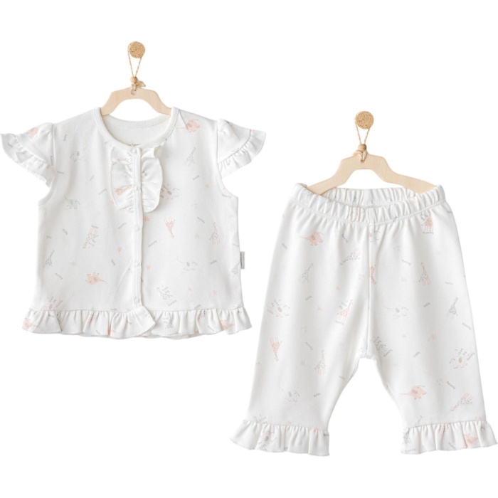 Andywawa AC25511 Love Family 2Li Bebe Takım Ekru