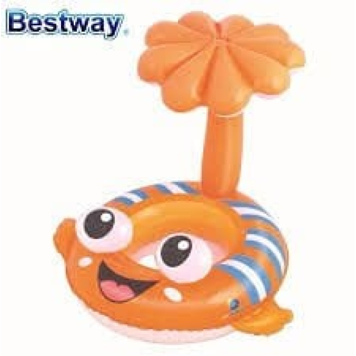 Bestway ŞİŞME DAİRE OTURMA YERİ VE GÖLGELİK PALYAÇO BALIĞI 118*80 CM 34092 BESTWAY