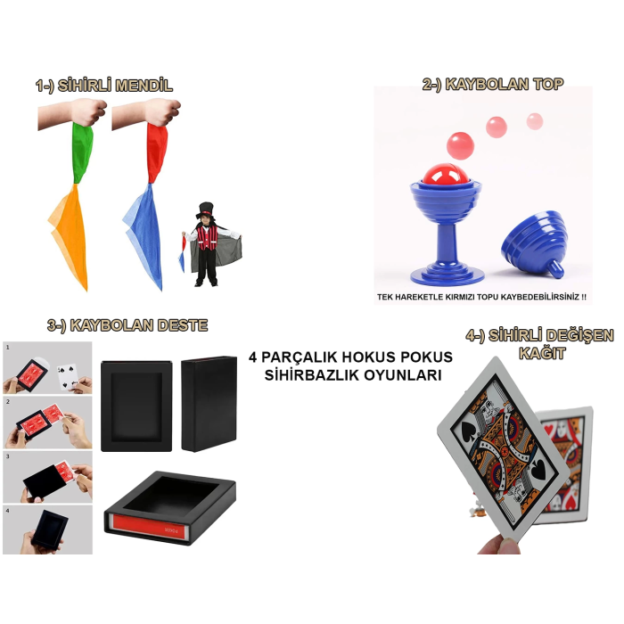 439lü Sihirbazlık Seti – Hokus Pokus Sihirli Numara Seti