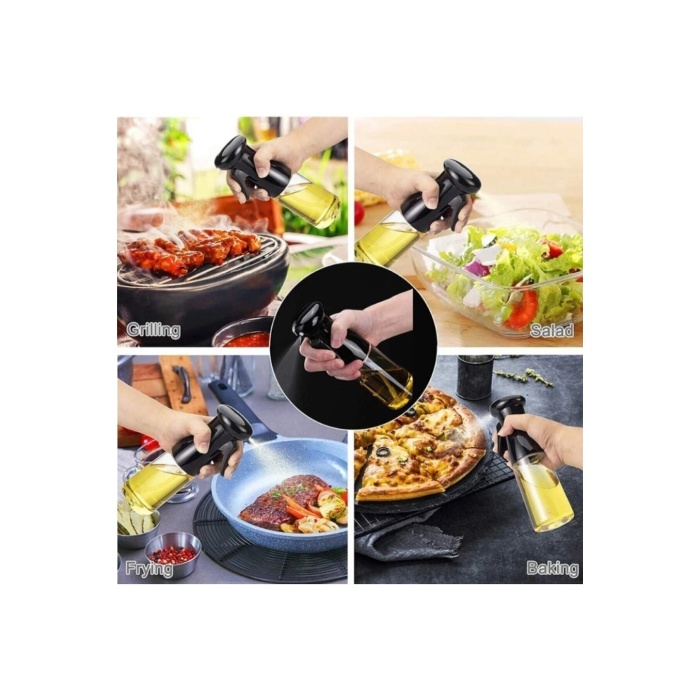 Sprey Yağdanlık, Airfryer Için Yağdanlık, Püskürtmeli Sprey Cam Şişe Zeytinyağı Sirke YağPüskürtücü