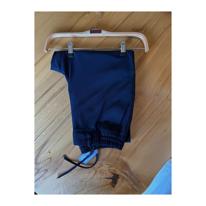 Erkek Jogger Pantolon K.lacivert Italyan Kesim, Beli Kemerli Lastikli Bağcıklı Yüksek Kaliteli