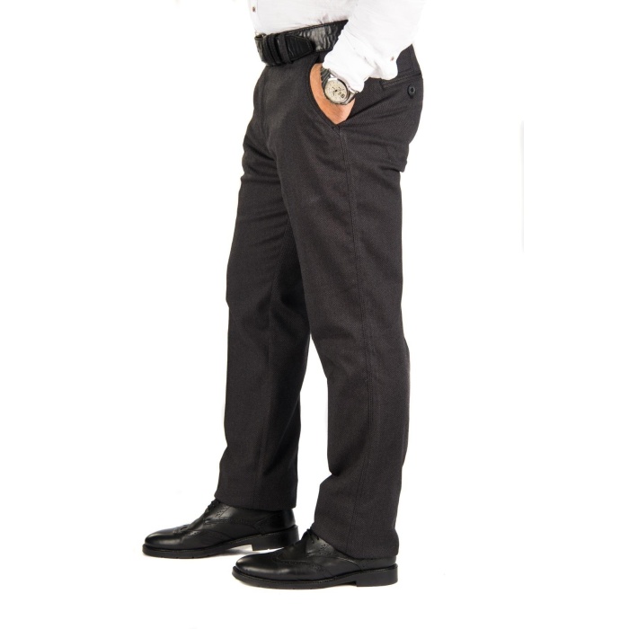 Erkek Kışlık Füme Roxvıp Pamuk Full Likrali Gabardin Keten Pantolon