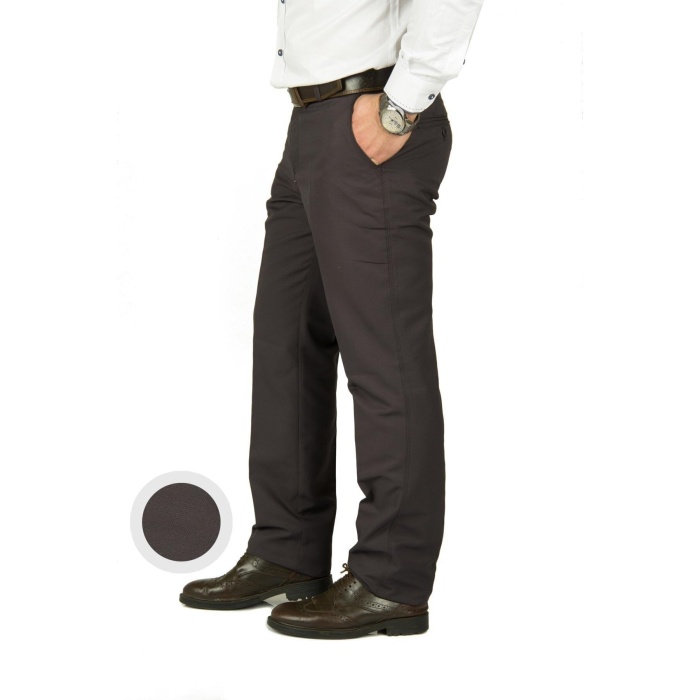 Erkek Armüllü Füme Keten Pantolon, Erkek Klasik Kesim Pantolon