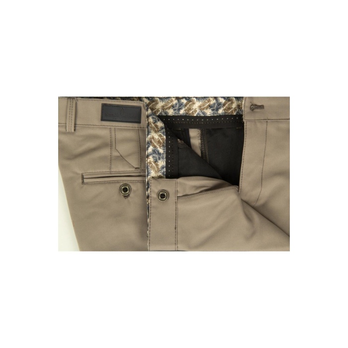 Erkek Armüllü Taş Renk Yazlık Keten Pantolon(1)