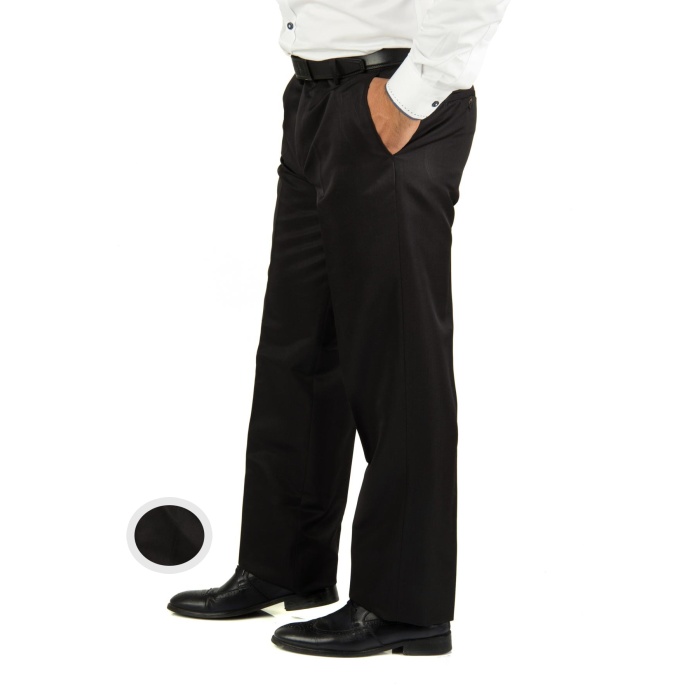 Erkek Siyah Vovv Klasik Kumaş Pantolon