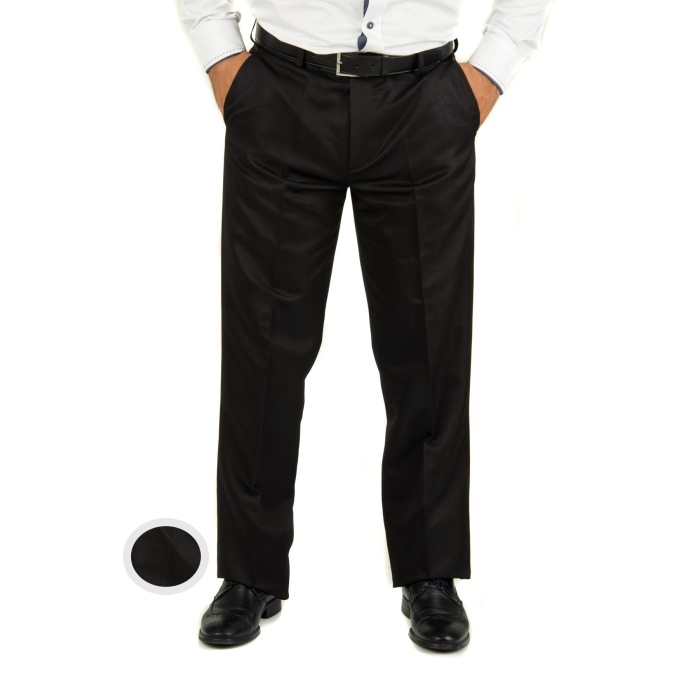 Erkek Siyah Vovv Klasik Kumaş Pantolon