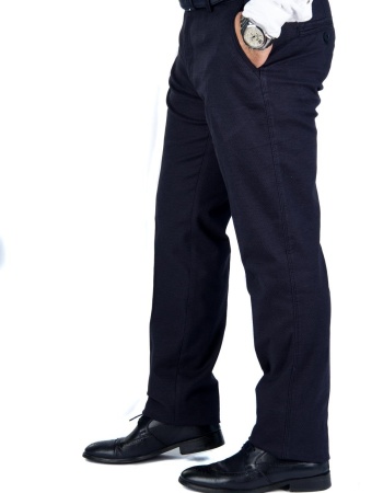 Erkek Kışlık Lacivert Panemara Cotton Likrali Gabardin Keten Pantolon
