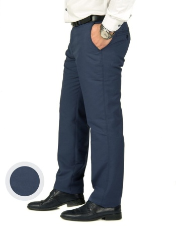 Erkek Armüllü Koyu Indigo Keten Pantolon(8) Erkek Klasik Pantolon