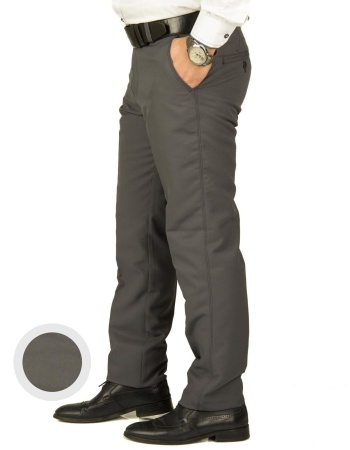 Erkek Armüllü Gri Keten Pantolon(5) Baba Pantolon