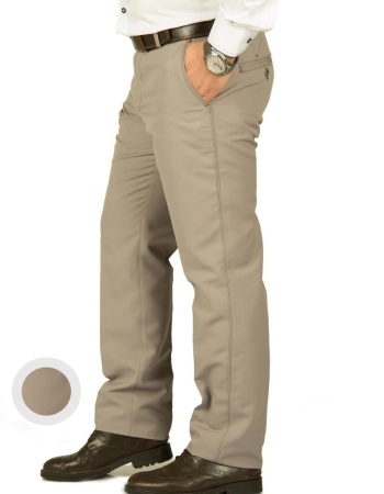 Erkek Armüllü Taş Renk Yazlık Keten Pantolon(1)